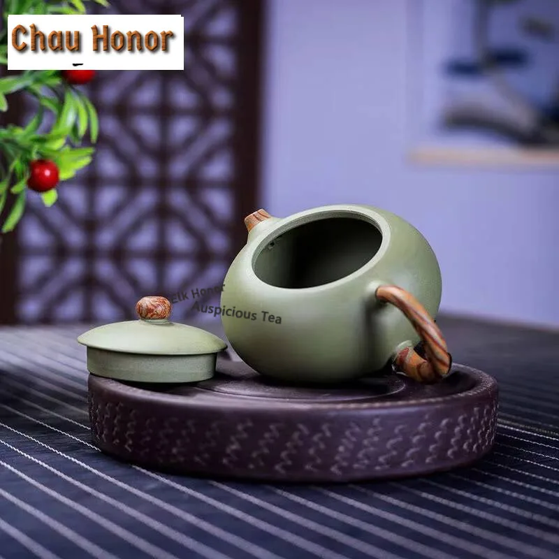 220ml Yixing Boutique Purple Clay Teapots Master Handmade Xishi Tea Pot Raw Ore Beauty Kettle Chinese Zisha Tea Set Accessories