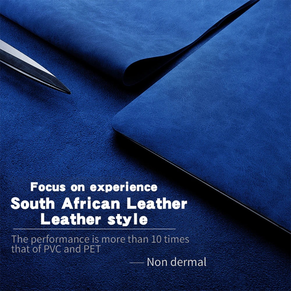 Elegant Leather Full Body Laptop Case with Stylish Sticker Cover