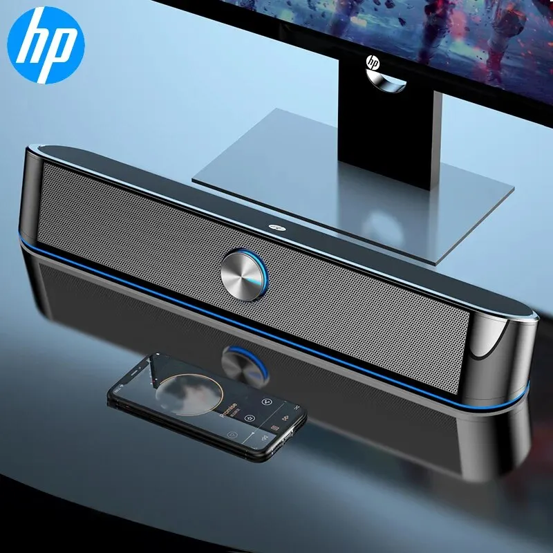 HP DHE-6003C Desktop Subwoofer Computer Speakers Music Audio Wired Stereo Surround Gaming Speakers Sound Bar for PC Loudspeaker computer speakers