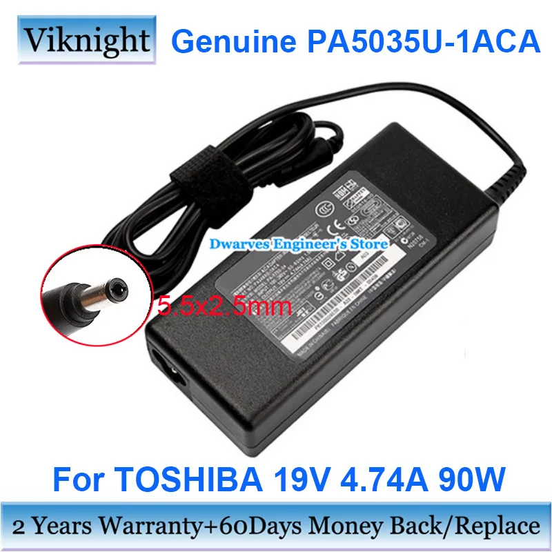 

Genuine 19V 4.74A 90W Adapter PA5035U-1ACA Charger for TOSHIBA PORTEGE Z30-A1310 Satellite A105-S2719 A100-169 L850-168 M60-126