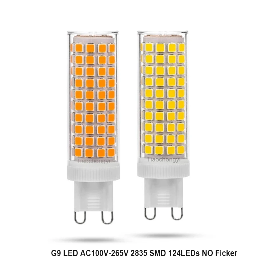 

Светодиодная лампа G9, 10 Вт, 124 светодиодов, SMD2835