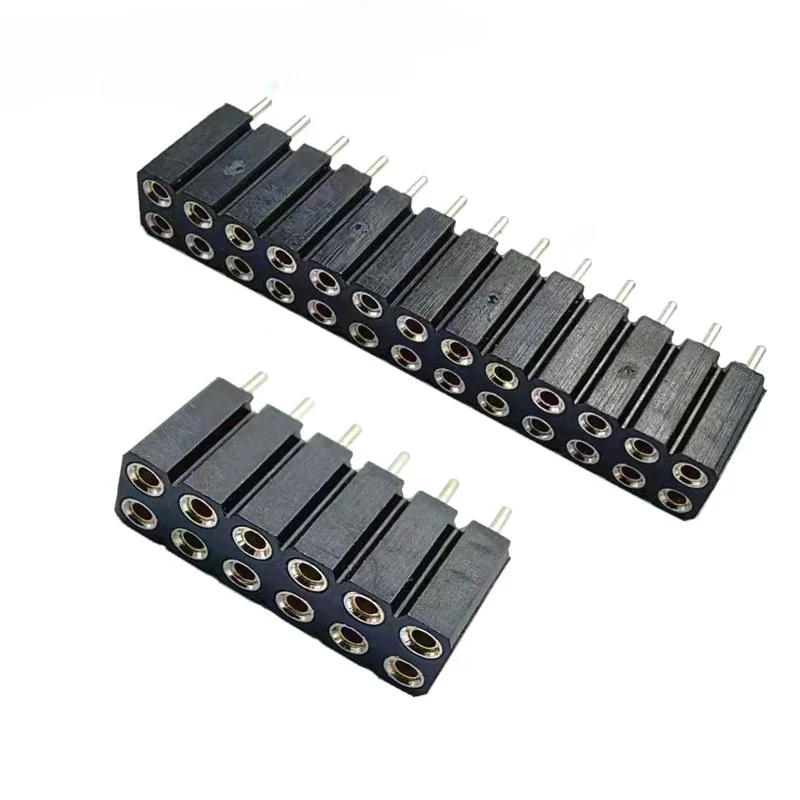 

2.54mm Dual Row PH7 Extra Plastic 2x2P 4P 8P 10P 20P 40P Round PCB IC Crystal Transistor Hole Female Header Socket Connector