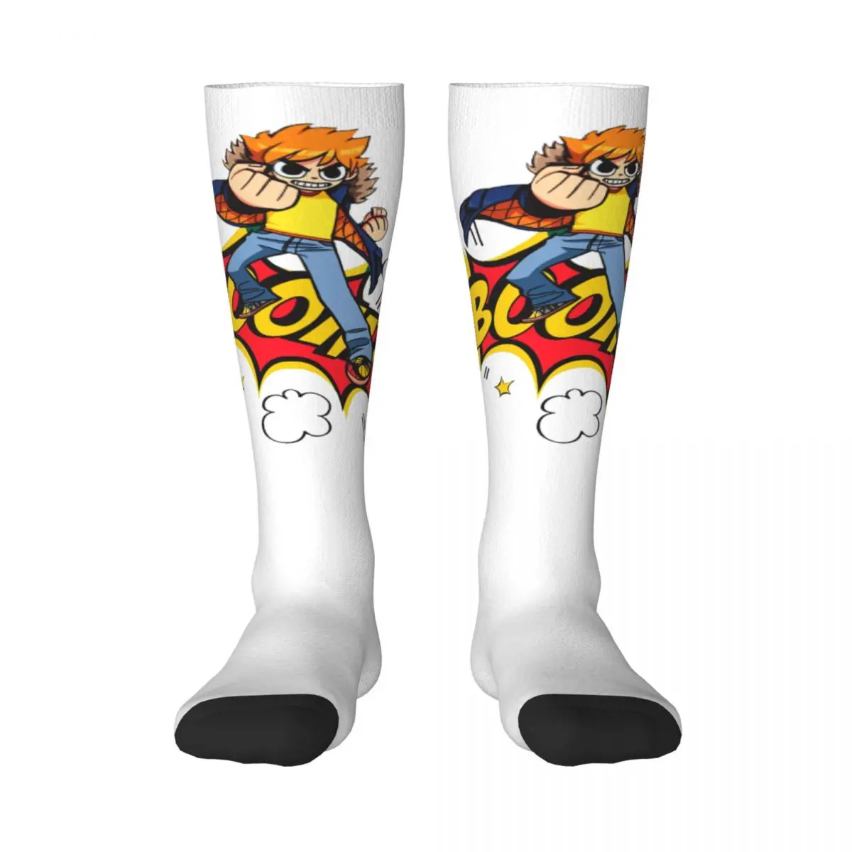 Calze Per Adulti Scott Pilgrim Boom (Scott Pilgrim Vs Th Alta Elasticità Divertente Novità Ins Style Calze Elastiche