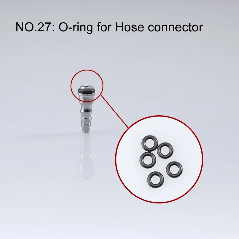 5pcs/pack Seal Ring O-rings for NT-130 Series Airbrush Accessories Backup Parts for Nasedal NT-130 NT-131 NT-190 Airbrush 6