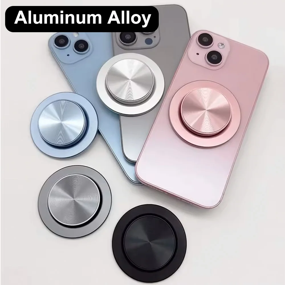 Aluminum Alloy For MagSafe Cellphone Grip Stand, Magnetic Phone Holder, Collapsible Kickstand with Magnetic Ring for iPhone 1