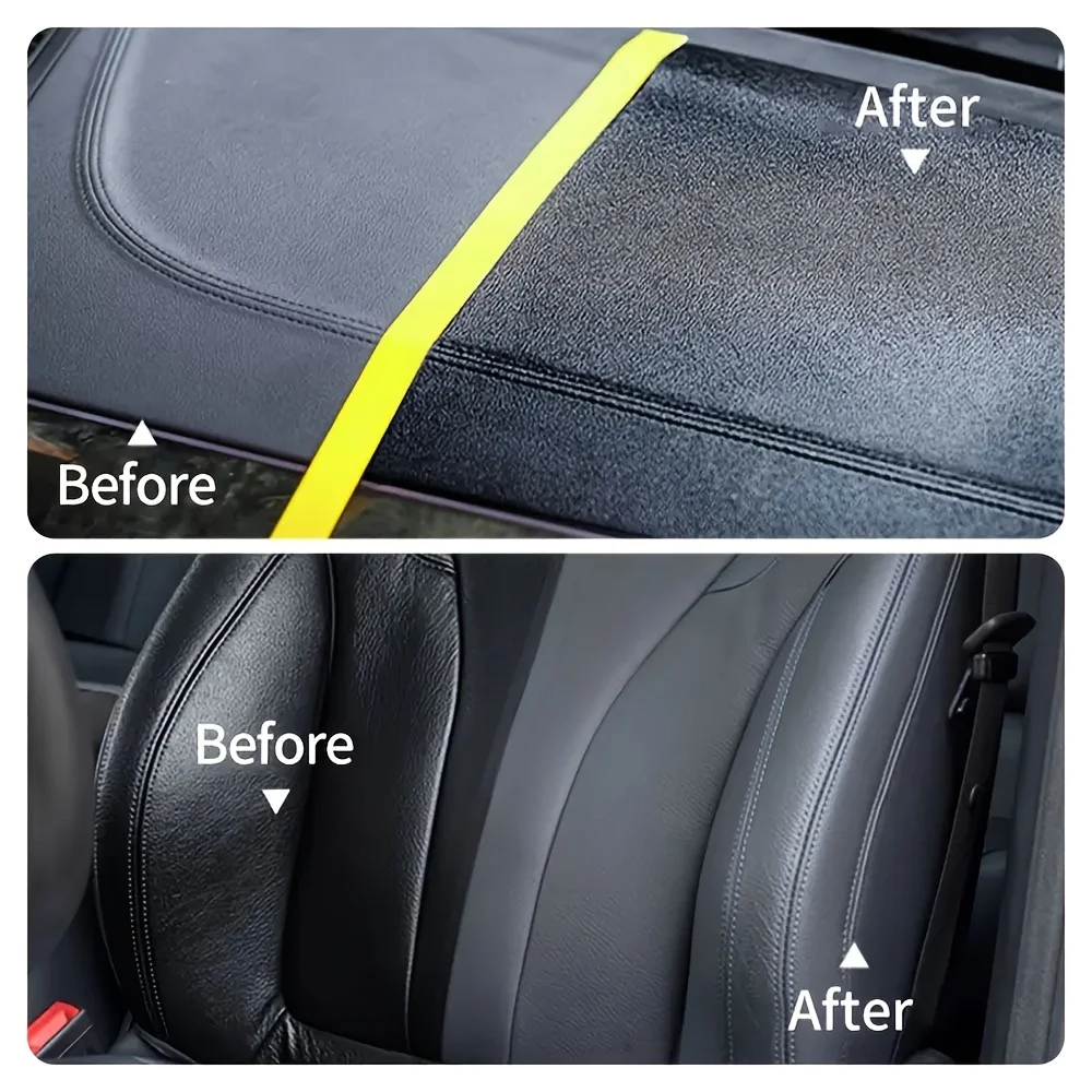 Premium automotive interior repair wax restores the shine and brightness of synthetic artificial leather, plastic and rubber 3
