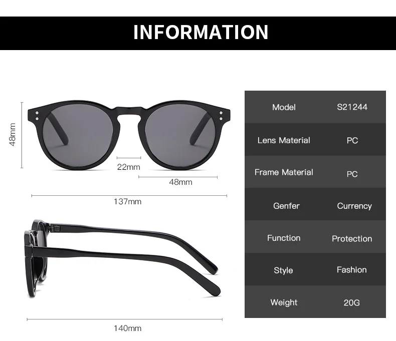 Leonlion Runde Sonnenbrille Frauen Hohe Qualität Kleine Gläser Marke Design Sonnenbrille Großhandel Vintage Gafas De Sol_voghion.com