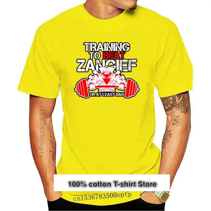 

Camiseta de entrenamiento para golpear a Zangief para hombre, ropa de caza callejera, talla europea, holgada, negra, de verano