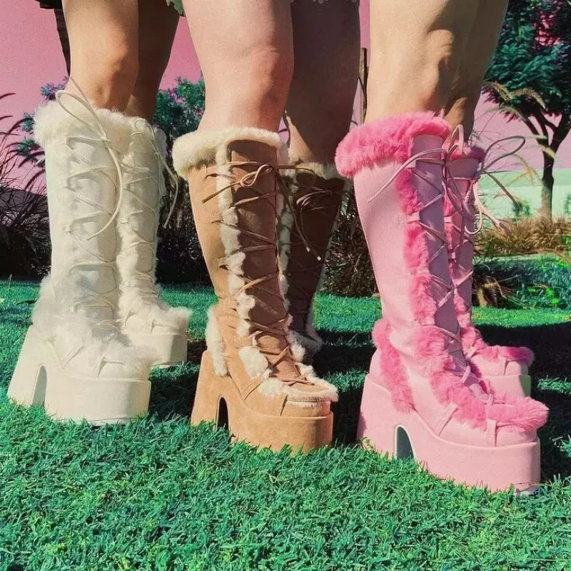 botte a poils pour femme