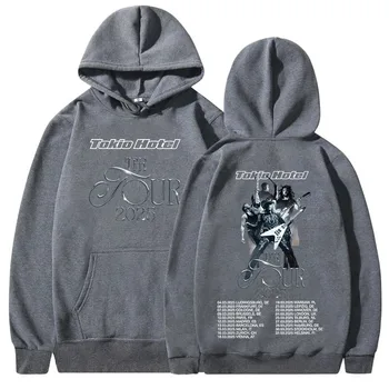 2025 فرقة الروك الألمانية توكيو فندق 2025 جولة هوديي للجنسين موضة الهيب هوب فضفاضة رياضية طويلة الأكمام العرق 6