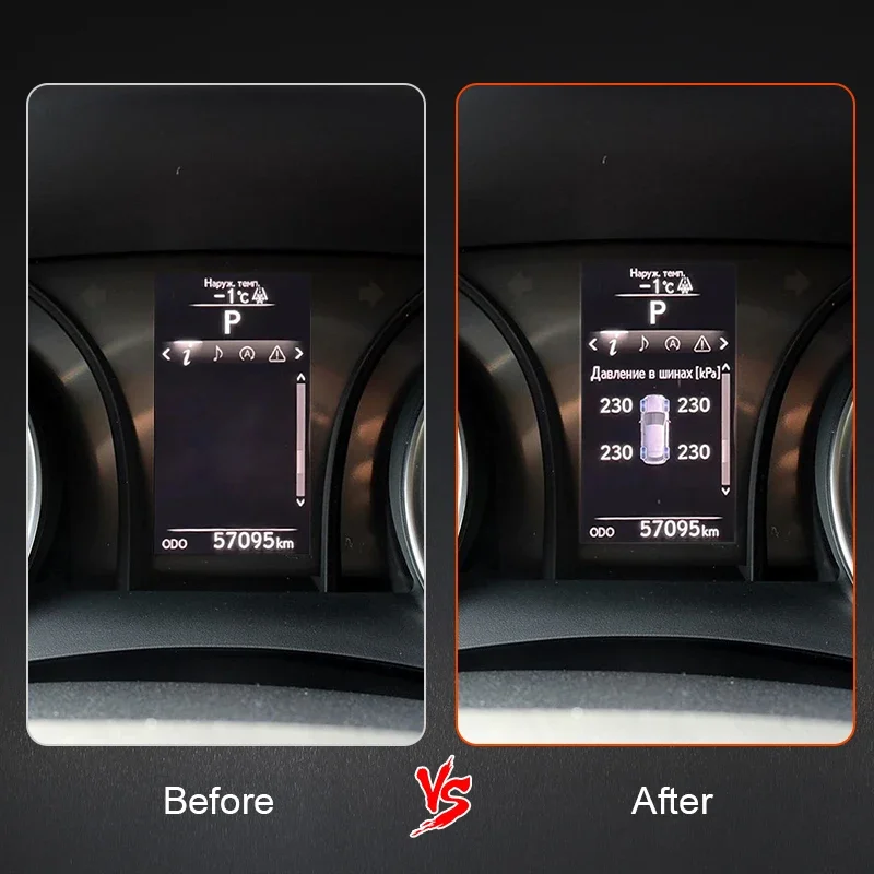 TPMS Tire Digital LCD Display Auto Security Alarm Tyre Pressure Monitor System For Toyota Camry