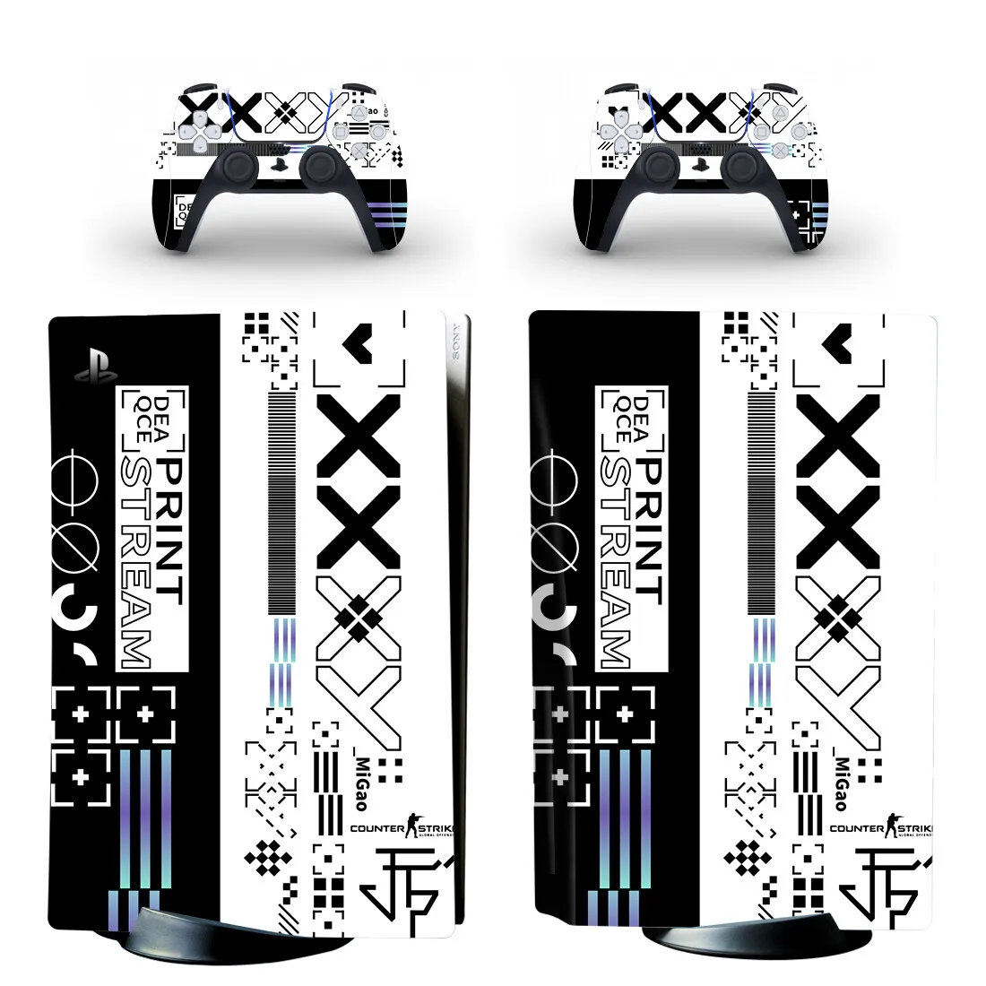 Autocollant Playstation 5 - Skin adhésif PS5 Ca cartoon white