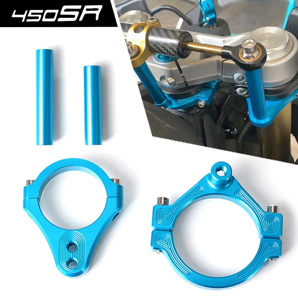 

CFMOTO 450 SR New Motorcycle Accessories CNC Aluminium Steer Damper Mounting Bracket Kit Parts For CF MOTO 450SR 2022-2023-2024