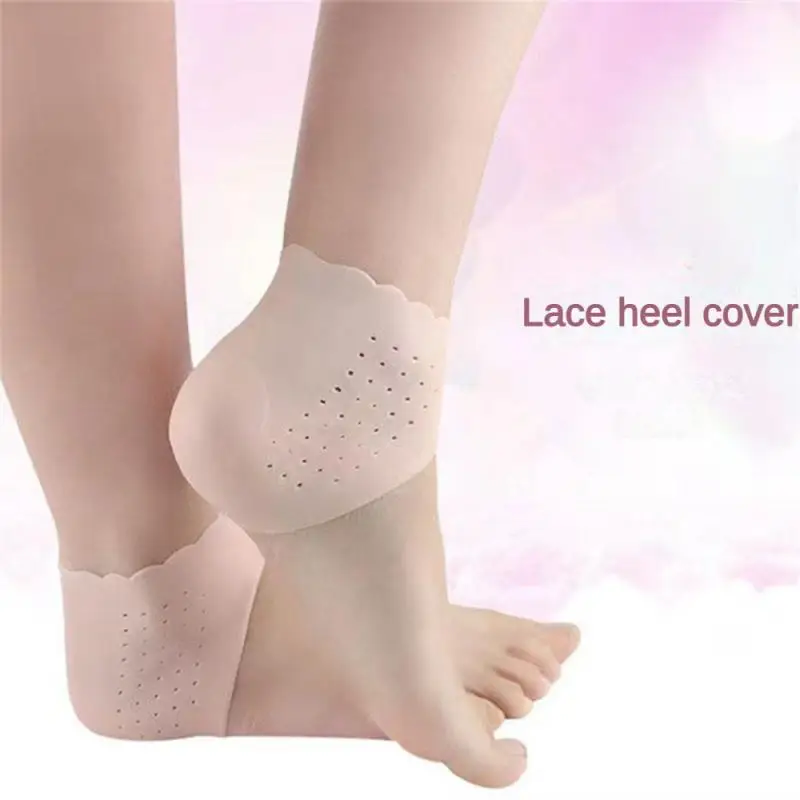 New Silicone Feet Care Socks Moisturizing Gel Heel Thin Socks with Hole Cracked Foot Skin Care Protectors Foot Care Tool men s 100% real leather goat skin thin lining classical shrink wrist police tactical touch screen short gloves