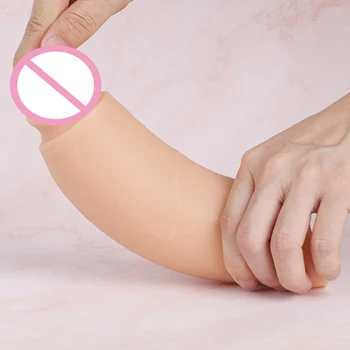 Huge Realistic Dildo Soft Thick Dildos Vaginal Stimualtor Giant Fake Penis Big Anal Butt Plug Sex Products Toys For Male Female 2