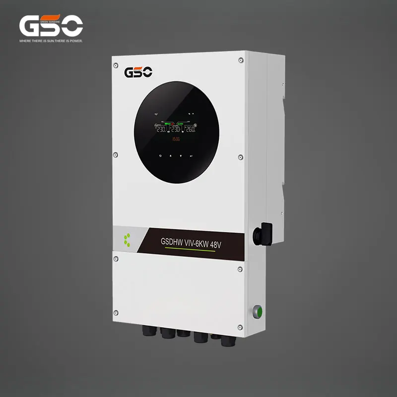 Gso Hybrid 6Kw 5Kw On Off Grid Inverter Solare 6Kva Monofase 220V Per Sistemi Energetici