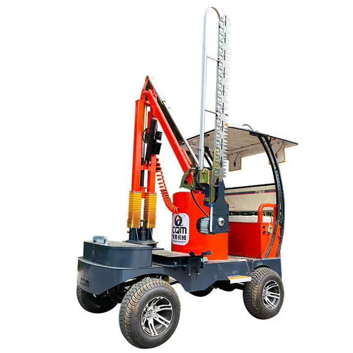 360 Degree Motor Disc Four-Wheel Self Propelled Green Belt Electric Trimming Hine Hydraulic Hedge Trimmer Tractor 4