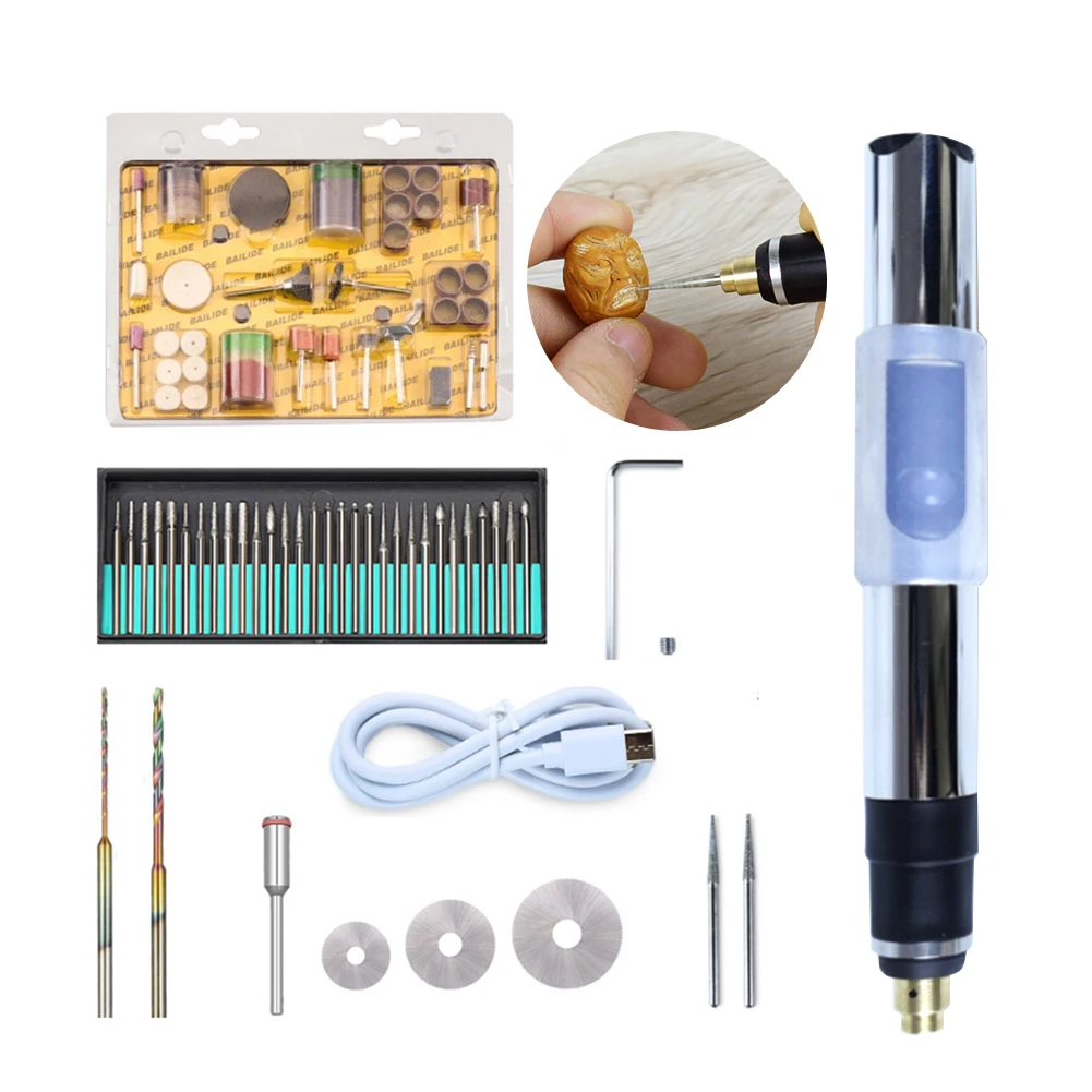 

New USB Rechargeable Engraving Pen Micro Engraver Electric Cordless Engraving Tool Kit Mini DIY Etching Pen For Jewelry Diamond