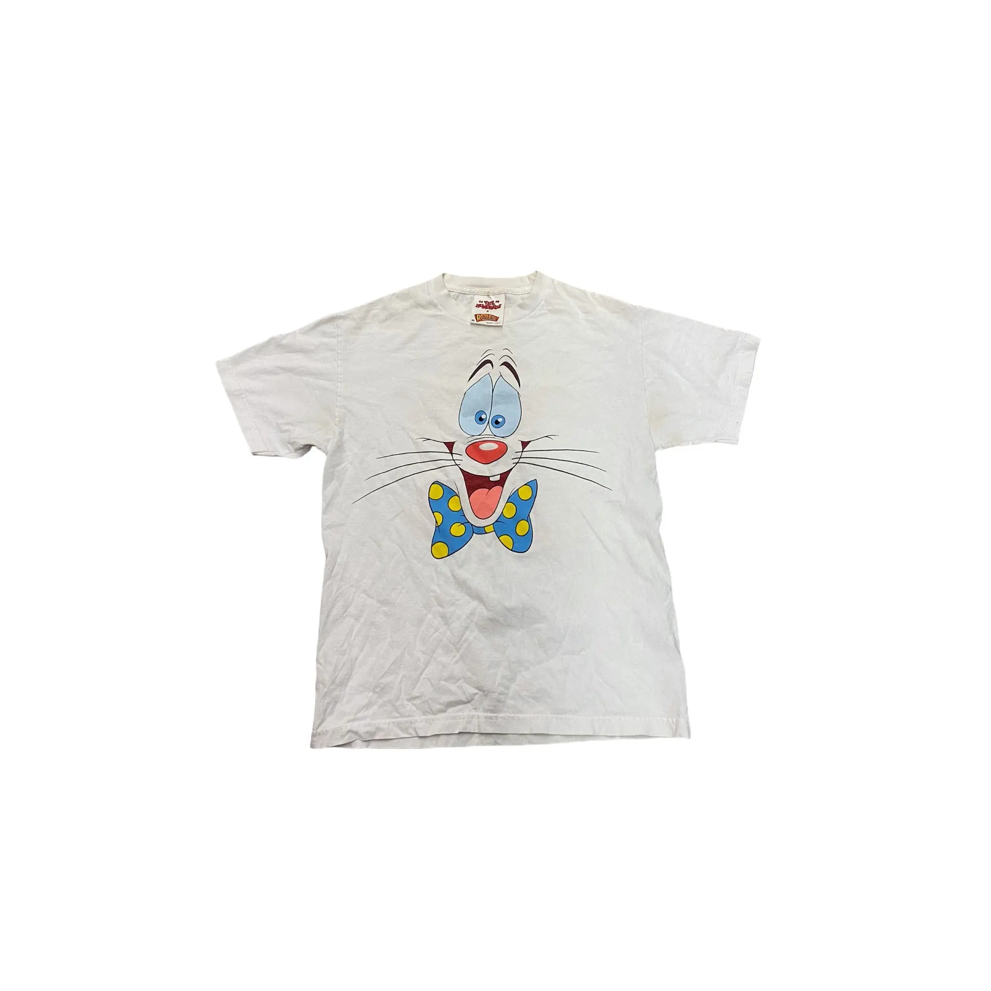 Maglietta Vintage Roger Rabbit Movie The Centinaia Camicia Rossa Bianca Made In Usa Big Logo Who Incorniciato Roger Rabbit Top