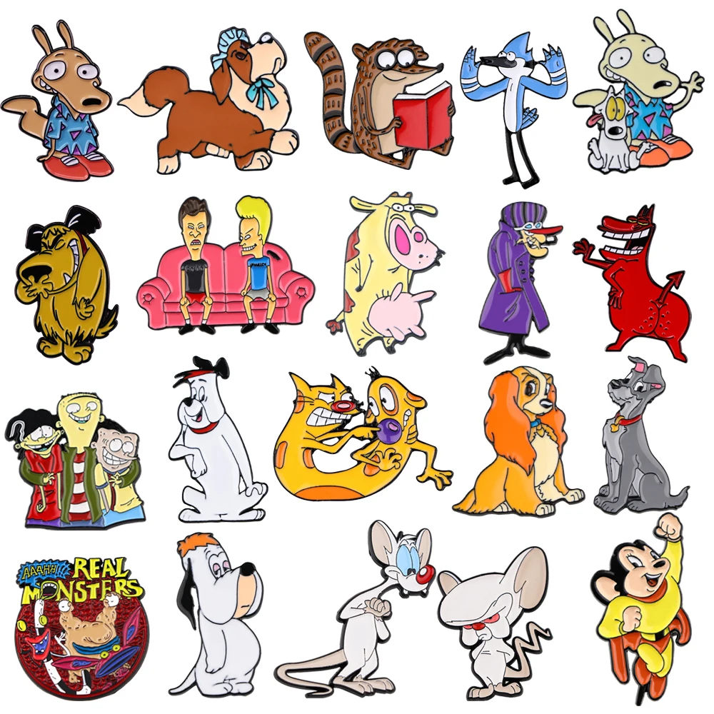 

Cartoon Pins for Backpacks Badges on Manga Badges Set Enamel Pin for Clothes Accessories Jewelry Cute Brooches Gift