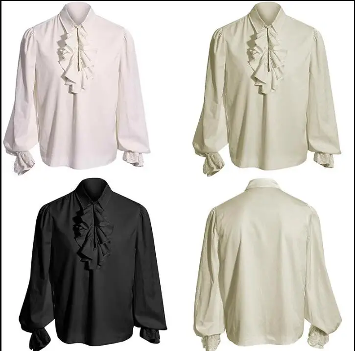 

Мужское кружевное платье с рюшами