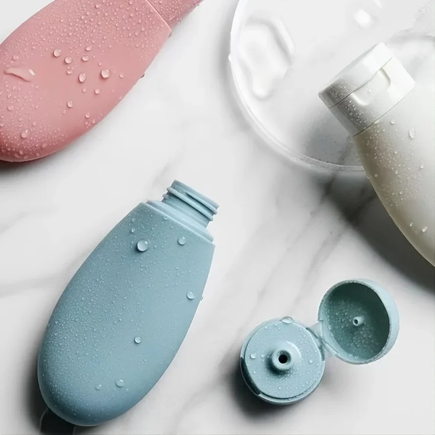 3PCS Travel Dispenser Bottle Shampoo Shower Gel Press Type Large Capacity Cosmetic Lotion Hand Soap Dispenser Bottle