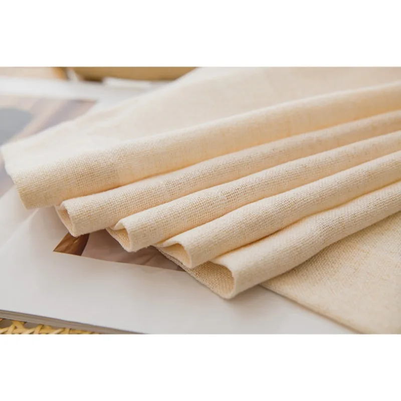 Japanese Linen Texture Sheer Tulle Curtains for Living Room Bedroom Kitchen Customiz Decor Transparent Voile Natural Wood Wind 2