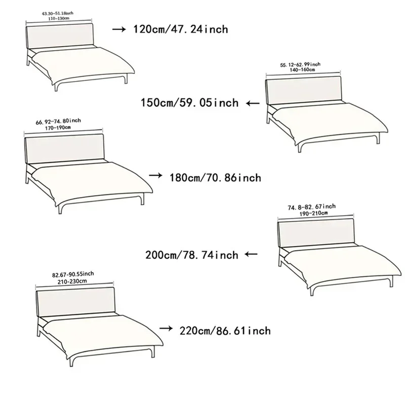 Leaves Jacquard Headboard Cover Luxury Soft Short Plush Bed Head Cover All-inclusive Bedside Protector Cover Slipcovers Bedroom 2