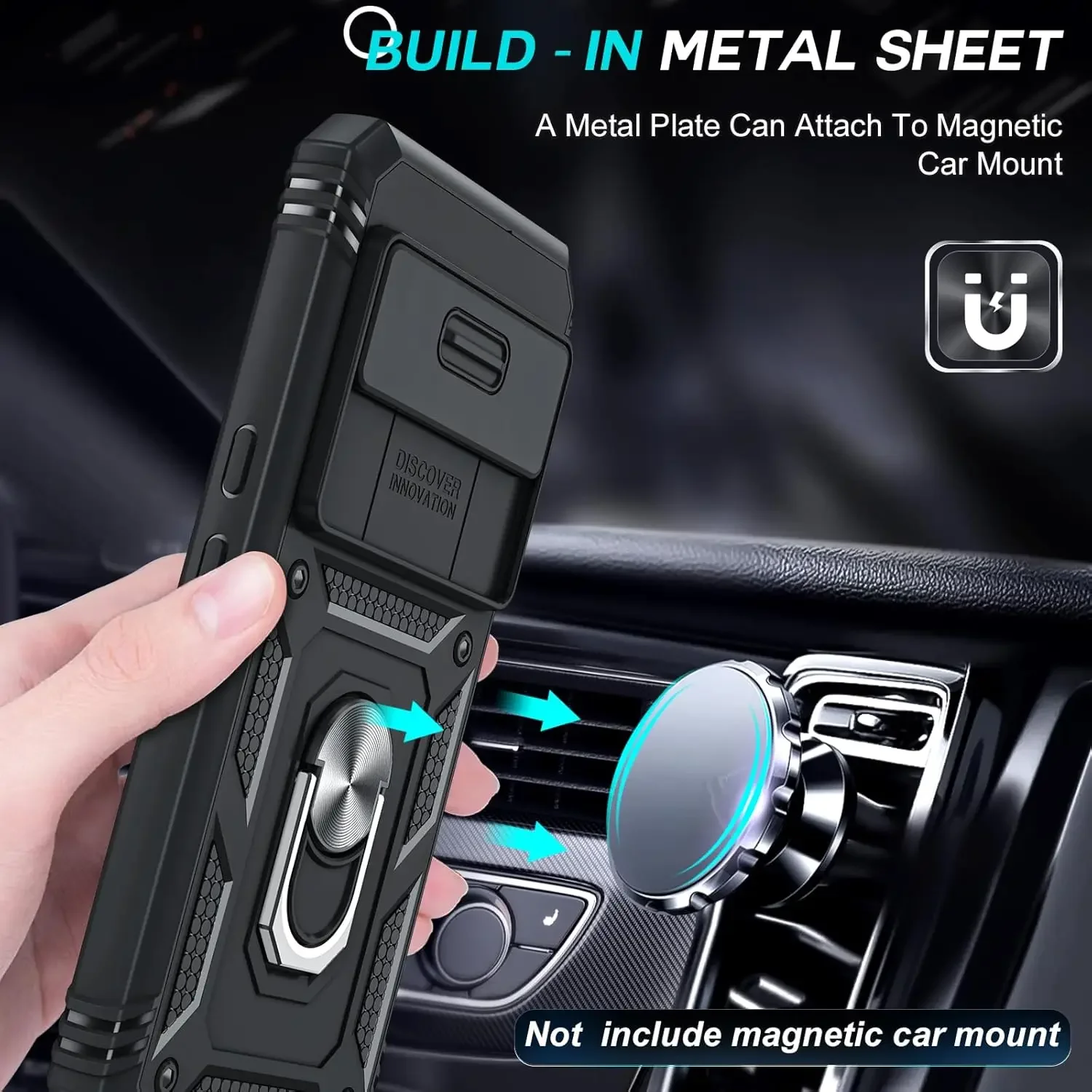 Rugged Military-Grade Shockproof Protective Case with Kickstand