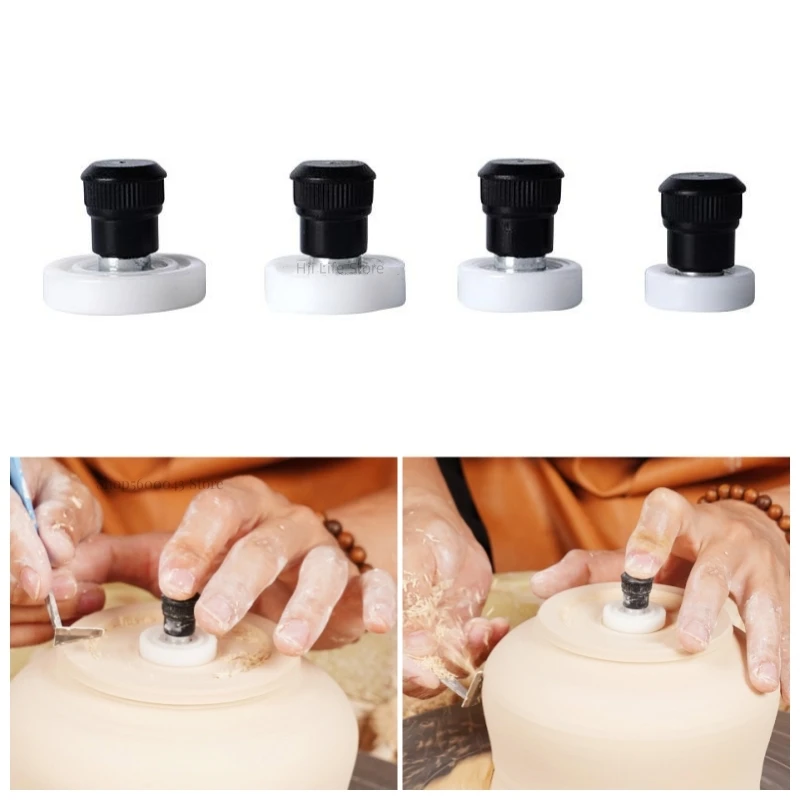 Ceramic Clay Pottery Throwing Trimming Spinner Tool Trim Stabilizer Mini Pottery Wheel Bearing Rotary Disc Tool 4pcs
