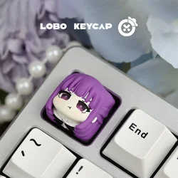 Frieren & Fern Anime Keycaps - Custom Mechanical Keyboard Decoration Gift Edition (Fern)