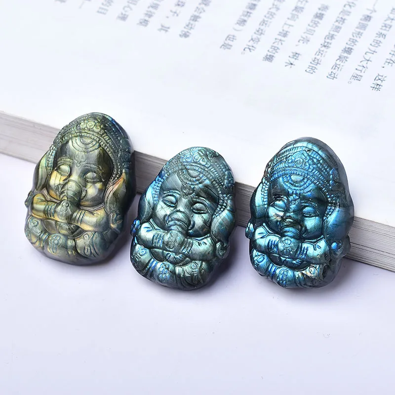 Кристаллы Ganesha из Лабрадорита, Детские кристаллы, декор для комнаты, для дома и украшения, каменный аквариум, подарок, ремесла, сад