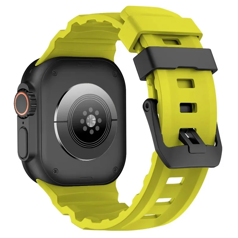 Sport Silicone Titanium Band - Soft Rubber Bracelet Strap