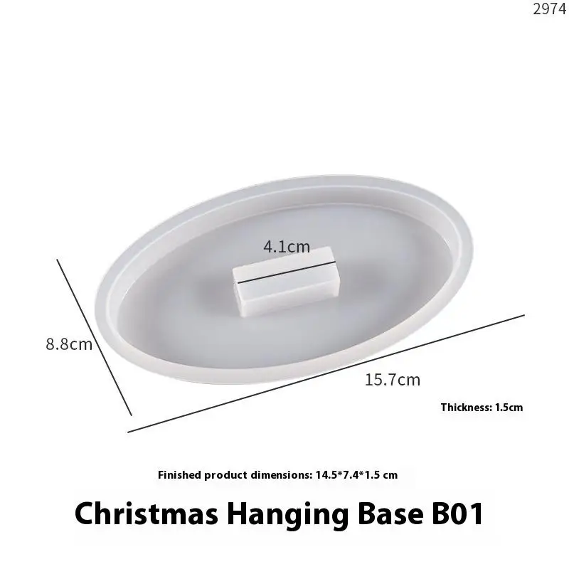 Kristallharz Epoxidharz Bastelform DIY Weihnachtsbaum Fotorahmen Herstellung Werkzeuge Silikon handgemachte Heimdekoration – Detail 12