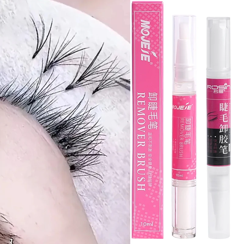 인조 속눈썹 접착제 리무버, 비자극성 빠른 건조 접착제, 투명 젤, 속눈썹 연장, 접착제 리무버 펜, 메이크업 도구 