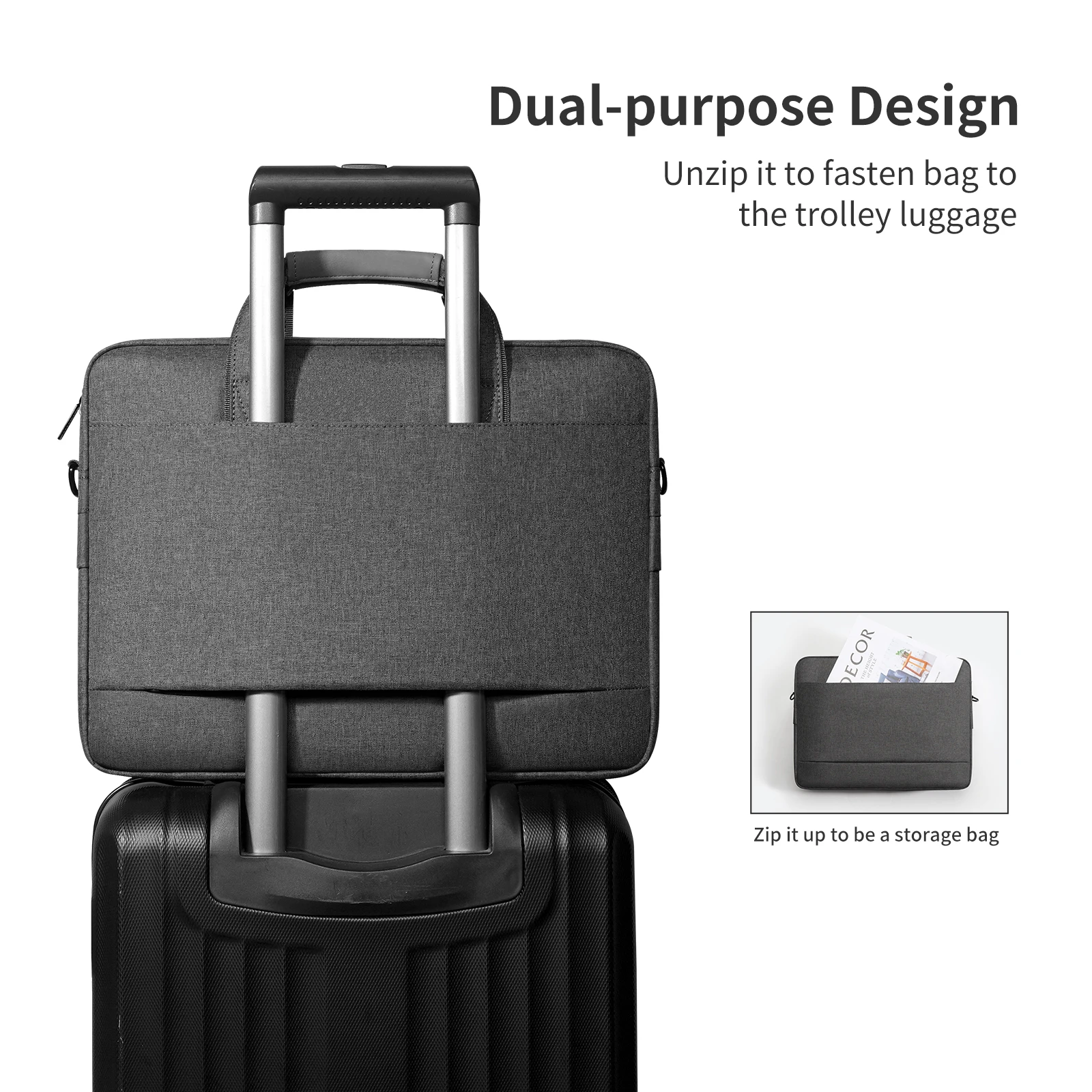 Laptop Bolsa 15.6 16 17.3inch Mulher Man Sleeve Case para Macbook m2 Air m1 Pro 13.3 14 15.4 Bolsa hp Dell Xiaomi Huawei Maleta - Imagem 6