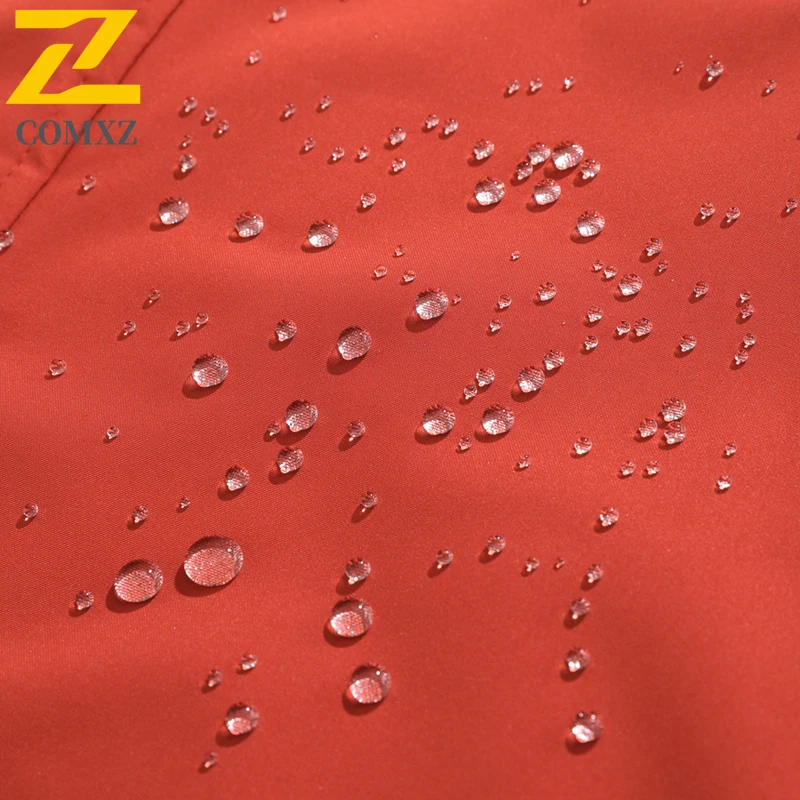 COMXZ Racing Jackets Detachable Hood Warm Waterproof Climbing Camping Men's Windbreaker Jacket Adventure Fleece Warn Outerwear