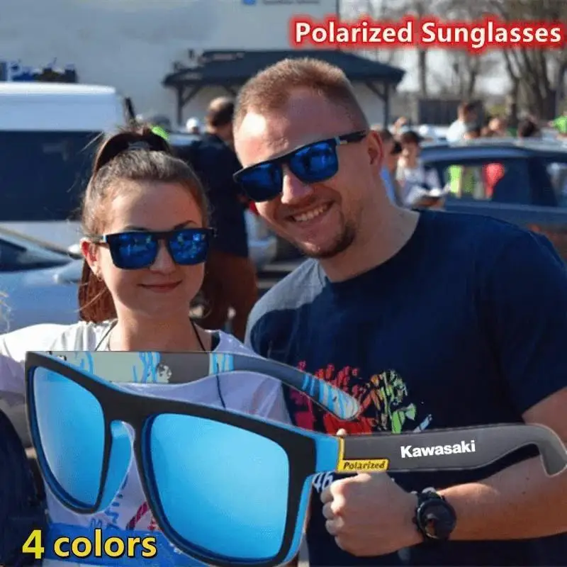 4-color Kawasaki glasses for men and women cool polarized square sunglasses outdoor sports driving fishing cycling glasses polarized sports glasses polarized glasses