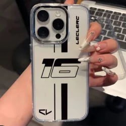 Transparent Soft Cover Phone Case Featuring C - Charles Leclercs - iPhone 14 (LYK - LY312510x1)