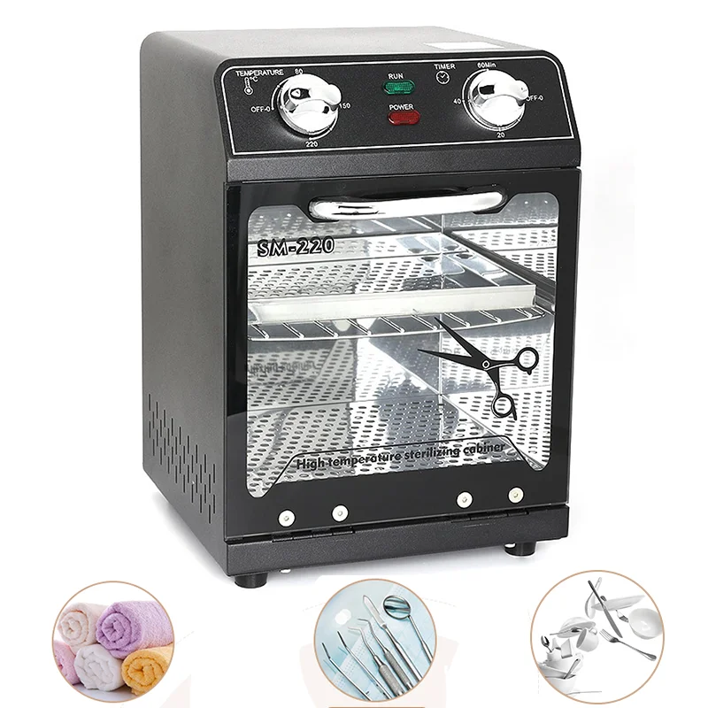 Sterilizer Nail Tool Cleaning Machine Large Capacity Timer 8L Multifunctional High Temperature Dry Box Stainless Steel For Home nail tool sterilizer