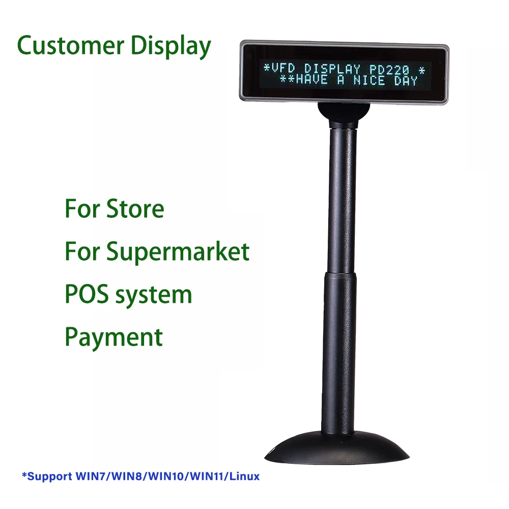Cliente Display para Caixa Registadora 220v Independente Sistema Pos Loja Supermercado Caixa Display Consumo Quantidade