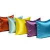 Soft 100% Silky Pillow Cover Silk Pillowcase 45cm Square Satin Cushion Cover High Quality Comfortable Solid Throw Pillows 1pc 1