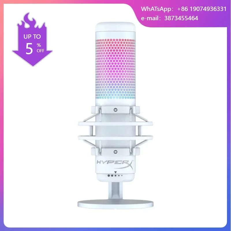 HyperX QuadCast S Branco: A Escolha Definitiva para Streamers e