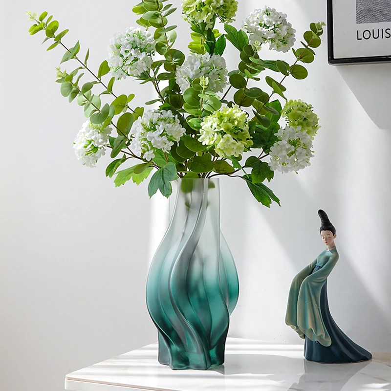 

Hydroponic Nordic Glass Vase Flower Aesthetic Decoration Transparent Small Vase Tall Design Vintage Wazon Home Decor WK50HP
