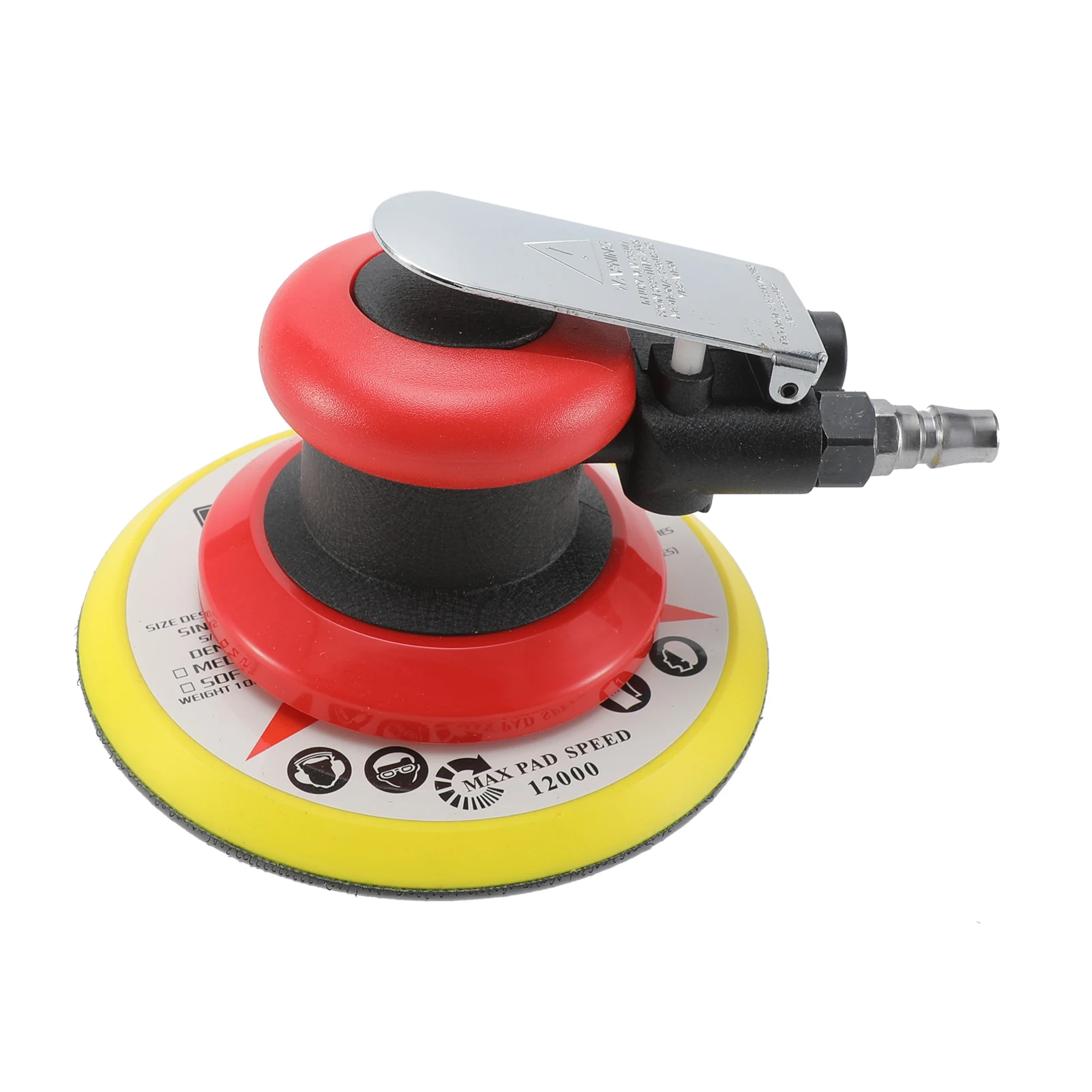Pneumatic Orbital Sander Air Grinder 6 Inch Vacuum Eccentric Polishing Sanding Waxing for Car Wall Wood Metal 10000RPM 5