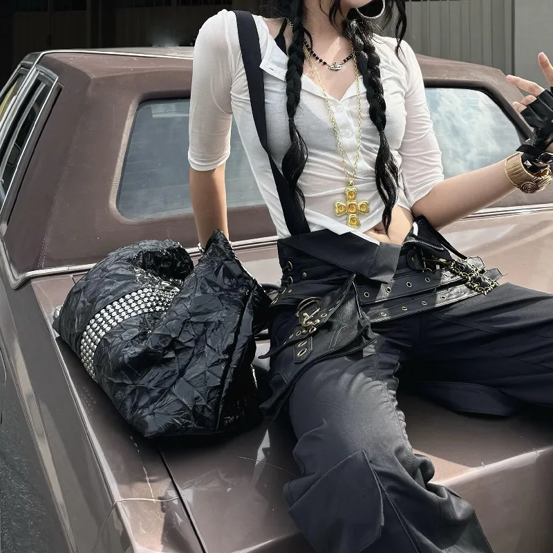 Casual Large Capacity Soft Leather Single Shoulder Bag Trendy Tote Bag for Women Vintage Style Fashionable Minimalist Design