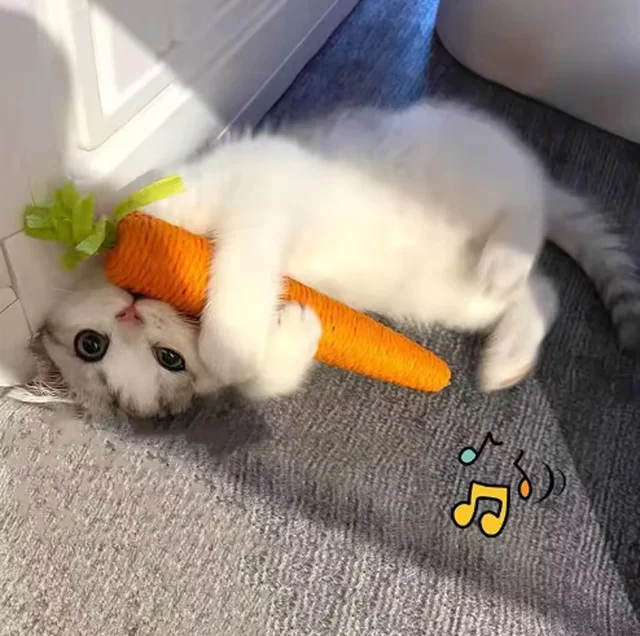 Cat toys, audible carrots, tricks on cats, high-end and boring cat grinding sticks, bite-resistant cat scratch board pet product Cat toys, audible carrots, tricks on cats, high-end and boring cat grinding sticks, bite-resistant cat scratch board pet product