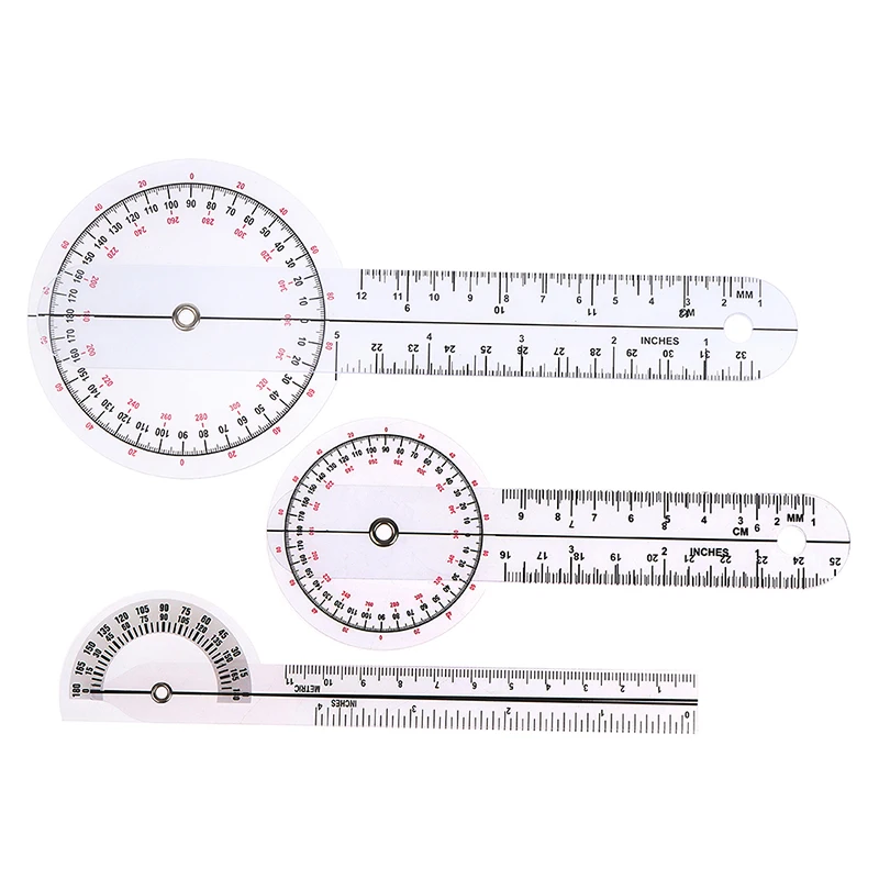 

1PC 6 Inch 8 Inch Goniometer Rule PVC Plastic Medical Joint Ruler Calibrated Orthopedics Angle Rule