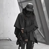 WHYWORKS 19AW cyberpunk ninja style black coats dark wear waterproof jackets techwear lightweight jacket tech coat 1