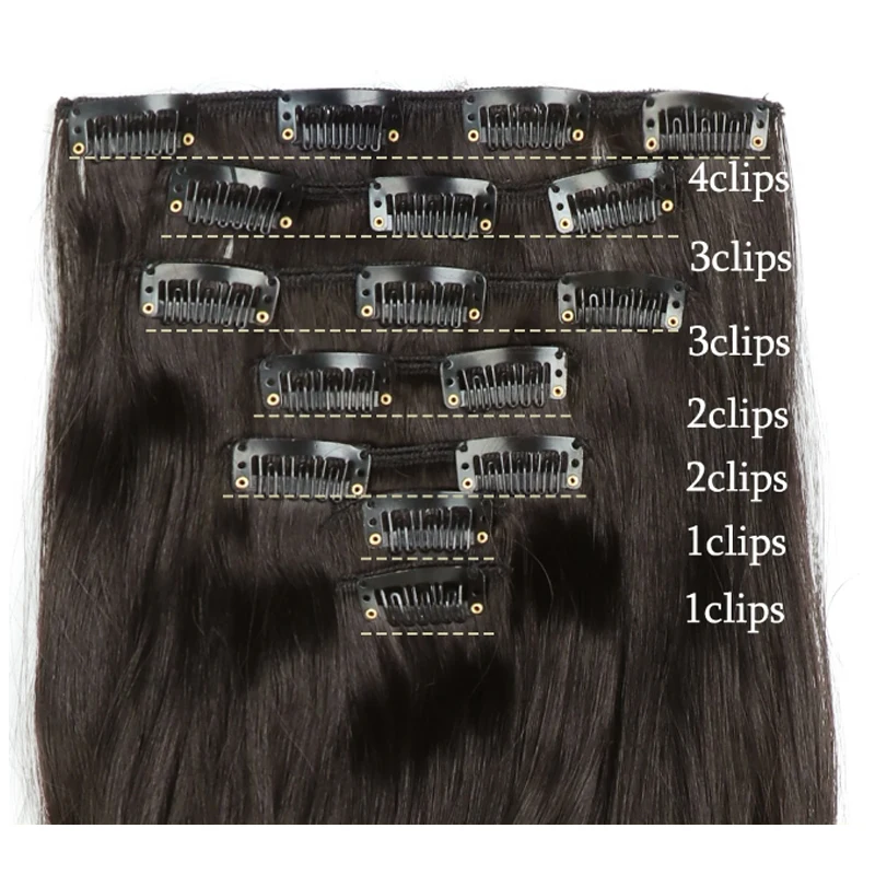 H&STAR 24Inch Synthetic  Extension r Curly Wave 16Clip In Hair Extensions Natural  Hair Pieces Hairpiece for Women False Hair